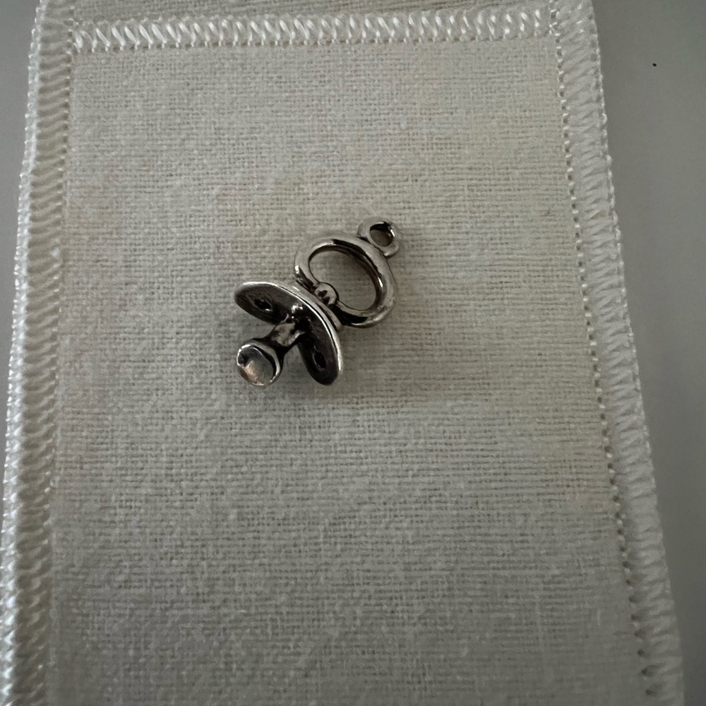 Silver Pacifier Charm